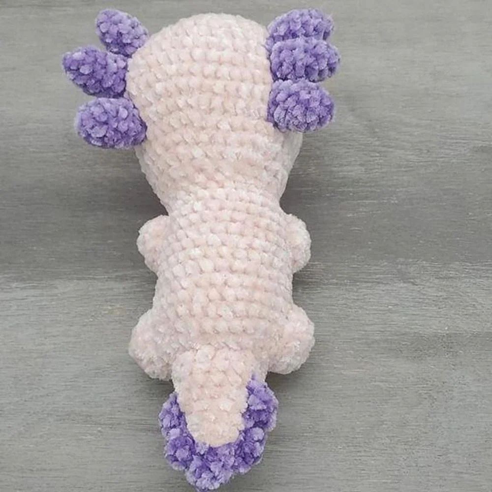 Handmade crochet axolotl